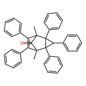 1,5-Dimethyl-2,3,4,6,7-pentakis-phenyltricyclo[3.2.1.02,4]oct-6-en-8-one structure