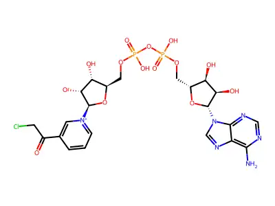 3-Chloroacetylpyridine-adenine dinucleotide structure