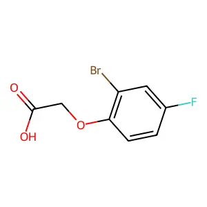 2-(2-Bromo-4-fluorophenoxy)acetic acid structure