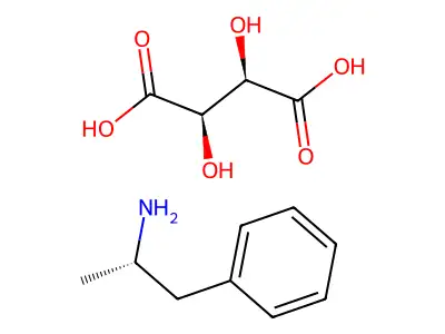 2,3-Dihydroxybutanedioic acid--1-(2-methylphenyl)ethan-1-amine (1/1) structure