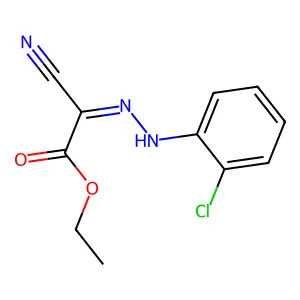 Ethyl [2-(2-chlorophenyl)hydrazinylidene](cyano)acetate structure