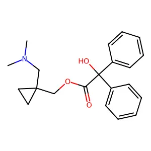[1-[(Dimethylamino)methyl]cyclopropyl]methyl 2-hydroxy-2,2-diphenylacetate structure
