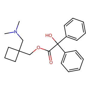 [1-[(Dimethylamino)methyl]cyclobutyl]methyl 2-hydroxy-2,2-diphenylacetate structure