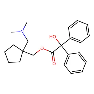 [1-[(Dimethylamino)methyl]cyclopentyl]methyl 2-hydroxy-2,2-diphenylacetate structure