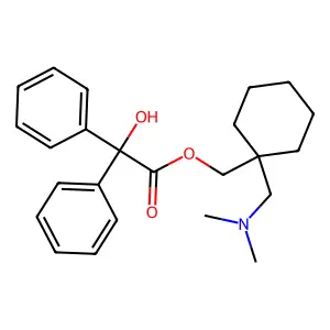 {1-[(Dimethylamino)methyl]cyclohexyl}methyl hydroxy(diphenyl)acetate structure