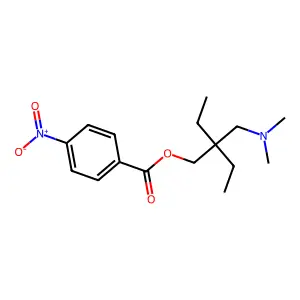 2-[(Dimethylamino)methyl]-2-ethylbutyl 4-nitrobenzoate structure