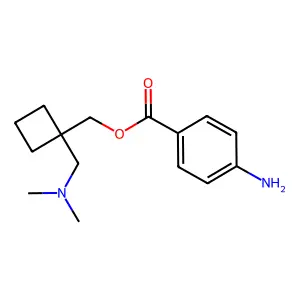 [1-[(Dimethylamino)methyl]cyclobutyl]methyl 4-aminobenzoate structure