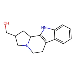 2,3,5,6,11,11b-Hexahydro-1H-indolizino(8,7-b)indol-2-ylmethanol structure