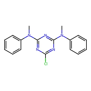 6-Chloro-N~2~,N~4~-dimethyl-N~2~,N~4~-diphenyl-1,3,5-triazine-2,4-diamine structure