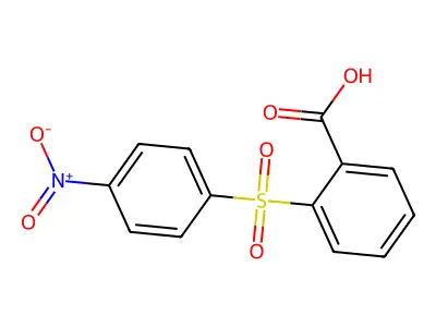 2-[(4-Nitrophenyl)sulfonyl]benzoic acid structure