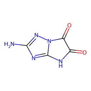 2-Imino-2,3-dihydro-1H-imidazo(1,2-b)(1,2,4)triazole-5,6-dione structure
