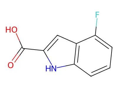 4-Fluoroindole-2-carboxylic acid structure