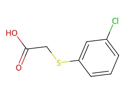 2-(3-Chlorophenylthio)acetic acid structure