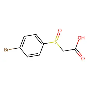2-(4-Bromophenyl)sulfinylacetic acid structure
