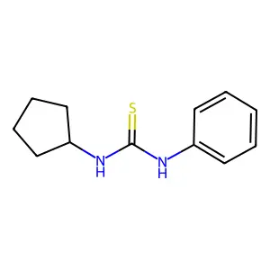 1-Cyclopentyl-3-phenylthiourea structure