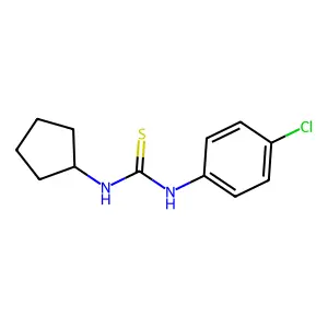 1-(4-Chlorophenyl)-3-cyclopentylthiourea structure