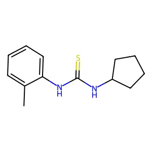 1-Cyclopentyl-3-(2-methylphenyl)thiourea structure