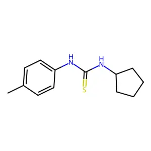 1-Cyclopentyl-3-(4-methylphenyl)thiourea structure