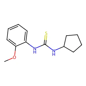 1-Cyclopentyl-3-(2-methoxyphenyl)thiourea structure