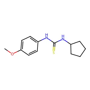 1-Cyclopentyl-3-(4-methoxyphenyl)thiourea structure