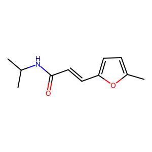 N-isopropyl-3-(5-methyl-furan-2-yl)-acrylamide structure