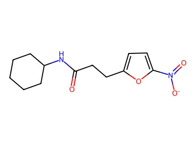 N-环己基-5-硝基-2-呋喃丙酰胺 structure