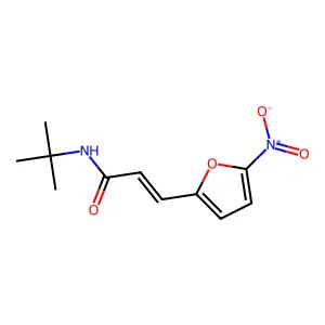 N-(1,1-Dimethylethyl)-3-(5-nitro-2-furanyl)-2-propenamide structure
