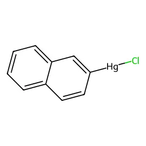 Mercury, chloro-2-naphthalenyl- structure