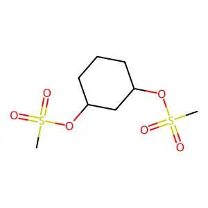 反式-1,3-环己二醇二甲磺酸酯 structure