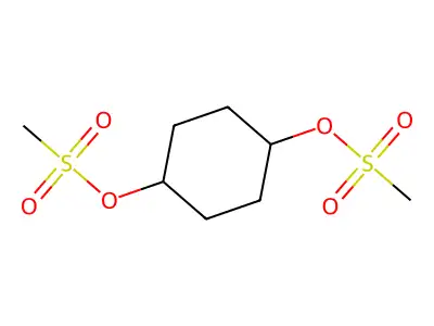 Cyclohexane-1,4-diol dimethanesulfonate structure