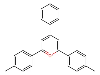 Pyrylium, 2,6-bis(4-methylphenyl)-4-phenyl- structure