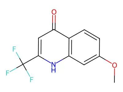 7-Methoxy-2-(trifluoromethyl)quinolin-4-OL structure
