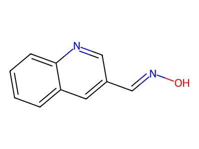 3-Quinolinecarboxaldehyde, oxime structure