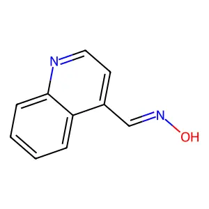 4-Quinolinecarboxaldehyde, oxime structure