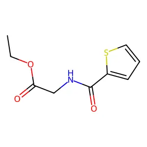 Ethyl N-(thiophene-2-carbonyl)glycinate structure