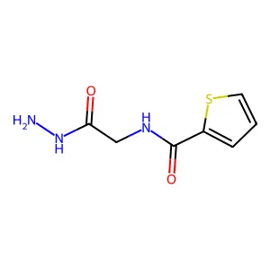 N-[(hydrazinecarbonyl)methyl]thiophene-2-carboxamide structure
