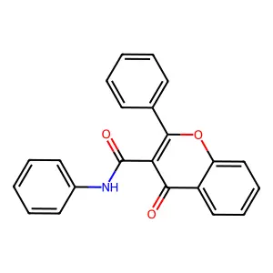 4-氧代-N,2-二苯基-4H-1-苯并吡喃-3-甲酰胺 structure