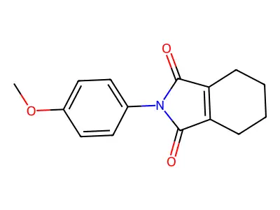4,5,6,7-Tetrahydro-2-(4-methoxyphenyl)-1H-isoindole-1,3(2H)-dione structure