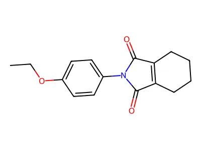 1H-Isoindole-1,3(2H)-dione, 2-(4-ethoxyphenyl)-4,5,6,7-tetrahydro- structure