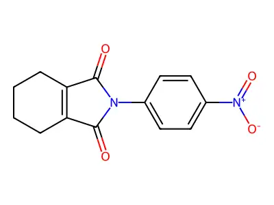 4,5,6,7-Tetrahydro-2-(4-nitrophenyl)-1H-isoindole-1,3(2H)-dione structure