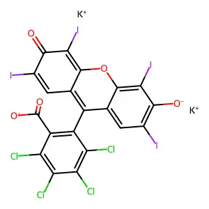 Rose bengal potassium I-131 structure