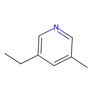 Pyridine, 3-ethyl-5-methyl- structure