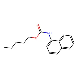 戊基N-1-萘基氨基甲酸酯 structure