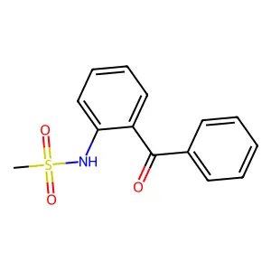N-(2-benzoylphenyl)methanesulfonamide structure