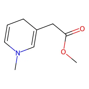 3-Pyridineacetic acid, 1,4-dihydro-1-methyl-, methyl ester structure