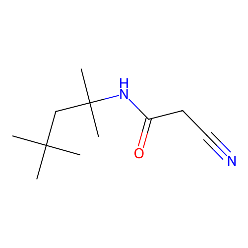 2-cyano-N-(1,1,3,3-tetramethylbutyl)acetamide structure