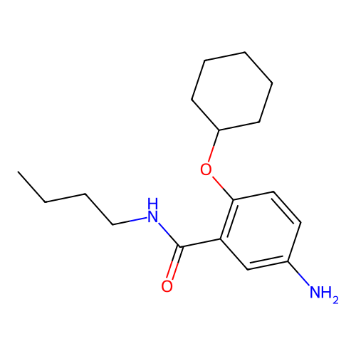 5-Amino-N-butyl-2-(cyclohexyloxy)benzamide structure