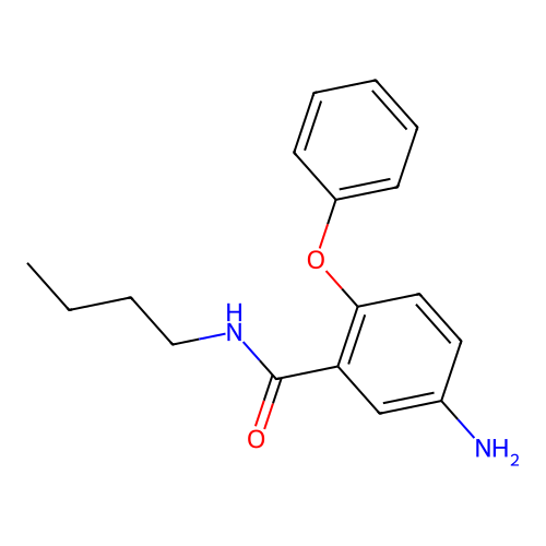 Benzamide, 5-amino-N-butyl-2-phenoxy- structure