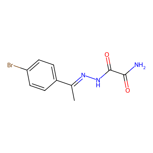 N'-[1-(4-bromophenyl)ethylideneamino]oxamide structure