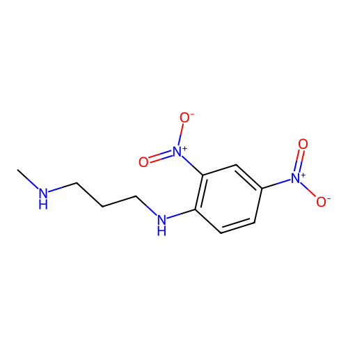 N-(2,4-dinitrophenyl)-N'-methylpropane-1,3-diamine structure